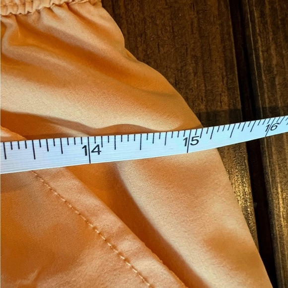 Original Use size small Peach Orange Drawstring Swim Trunk Shorts, EUC, summer - Picture 5 of 6